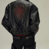 Custom Paneled Dark Vintage Leather-Reference Jacket - Style CB1A22 - product detail view 4