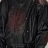 Custom Paneled Dark Vintage Leather-Reference Jacket - Style CB1A22 - product detail view 8