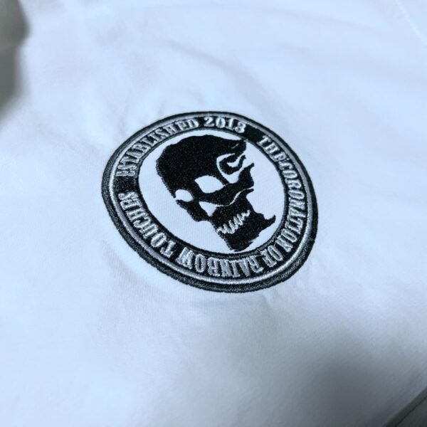 Custom Paneled Number Zip-Up Short-Sleeve Hoodie - Style 6ADF94 - product detail view 2