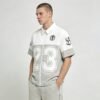 Custom Paneled Number Zip-Up Short-Sleeve Hoodie - Style 6ADF94 - product detail view 8