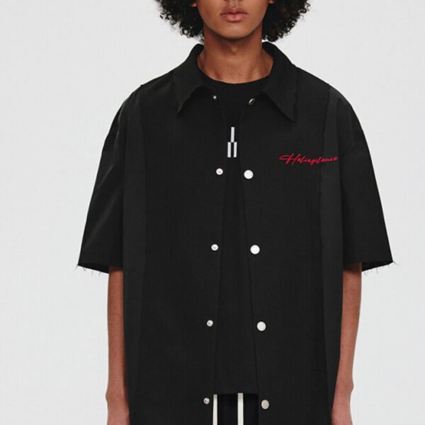 Custom Panelled Oversized Short-Sleeve Shirt - Style FFDDC5