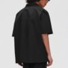 Custom Panelled Oversized Short-Sleeve Shirt - Style FFDDC5 - product detail view 4