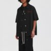 Custom Panelled Oversized Short-Sleeve Shirt - Style FFDDC5 - product detail view 7