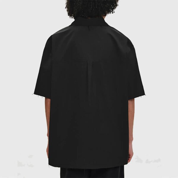 Custom Panelled Oversized Short-Sleeve Shirt - Style FFDDC5 - product detail view 10