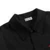 Custom Panelled Oversized Short-Sleeve Shirt - Style FFDDC5 - product detail view 11