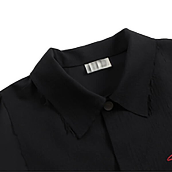 Custom Panelled Oversized Short-Sleeve Shirt - Style FFDDC5 - product detail view 11