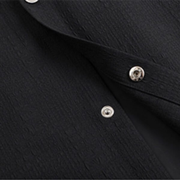 Custom Panelled Oversized Short-Sleeve Shirt - Style FFDDC5 - product detail view 13