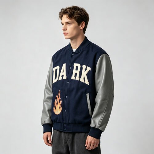 Custom Patch-Spliced Varsity Jacket | VW-DA03 - Style DA036A Custom Patch-Spliced Varsity Jacket | VW-DA03 - Style DA036A