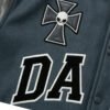 Custom Patch-Spliced Varsity Jacket - Style AC3711 - product detail view 2 Custom Patch-Spliced Varsity Jacket - Style AC3711 - product detail view 2