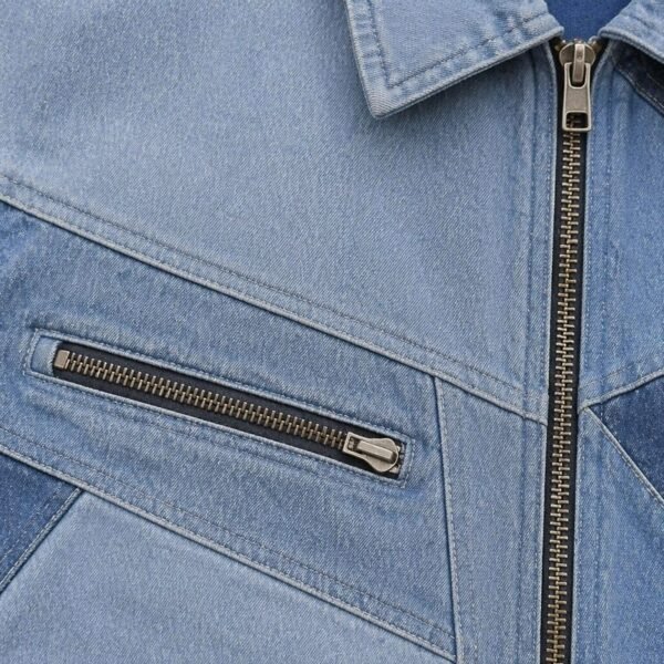 Custom Multi-Tone Patchwork Canvas Jacket - Style 50C86D - product detail view 2 Custom Multi-Tone Patchwork Canvas Jacket - Style 50C86D - product detail view 2