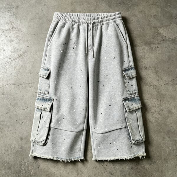 Custom Patchwork Raw-Edge Capri Jeans | VW-36530707 - Style 365307 - product detail view 2