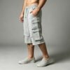 Custom Patchwork Raw-Edge Capri Jeans | VW-36530707 - Style 365307 - product detail view 6