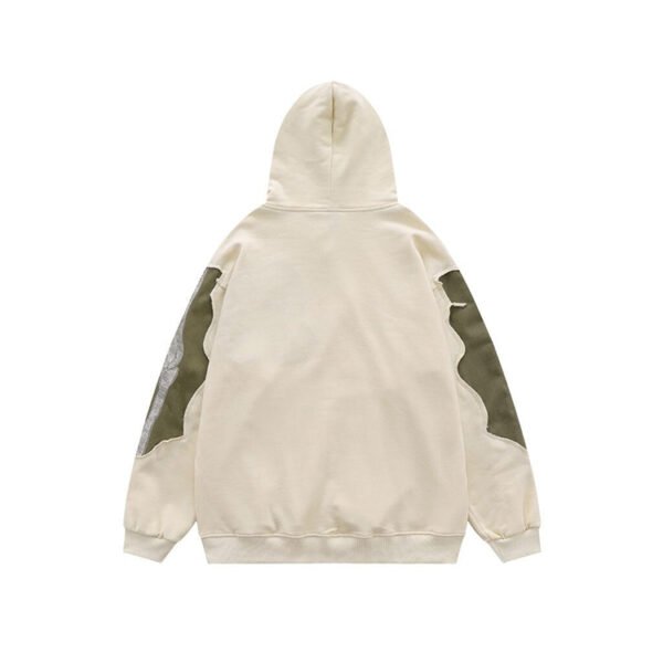 Custom Patchwork Embroidered Pullover Hoodie VWS-F305 - Style F30507 - product detail view 4 Custom Patchwork Embroidered Pullover Hoodie VWS-F305 - Style F30507 - product detail view 4