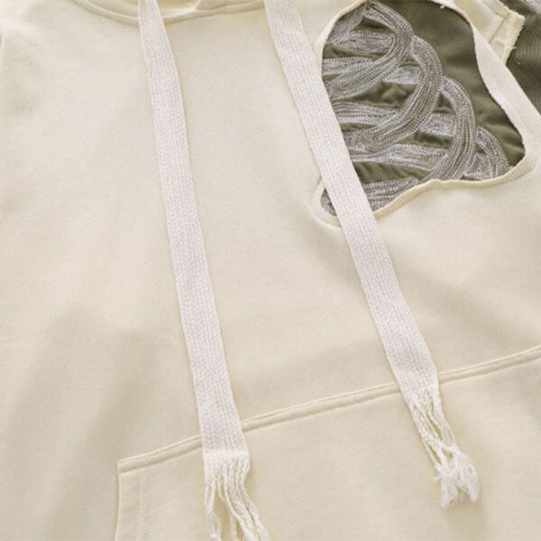 Custom Patchwork Embroidered Pullover Hoodie VWS-F305 - Style F30507 - product detail view 6 Custom Patchwork Embroidered Pullover Hoodie VWS-F305 - Style F30507 - product detail view 6