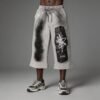 Custom Patchwork Flare Capri Pants - Style C81093 Custom Patchwork Flare Capri Pants - Style C81093