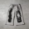 Custom Patchwork Flare Capri Pants - Style C81093 - product detail view 4 Custom Patchwork Flare Capri Pants - Style C81093 - product detail view 4