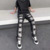 Custom Washed Patchwork Fringe Jeans - VW-562D - Style 562D0C - product detail view 2