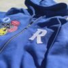 Custom Patchwork Hoodie and Short Set - Style FEAE55 - product detail view 4 Custom Patchwork Hoodie and Short Set - Style FEAE55 - product detail view 4