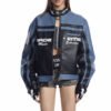 Custom Patchwork Racing-Inspired Leather Jacket - Style 2259E2