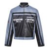 Custom Patchwork Racing-Inspired Leather Jacket - Style 2259E2 - product detail view 5