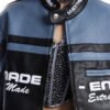 Custom Patchwork Racing-Inspired Leather Jacket - Style 2259E2 - product detail view 12