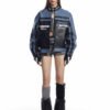 Custom Patchwork Racing-Inspired Leather Jacket - Style 2259E2 - product detail view 14