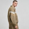 Custom Patchwork Collar Nylon Jacket | VW-16BF9 - Style 16BF9C Man wearing a custom patchwork collar nylon jacket