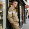 Custom Patchwork Collar Nylon Jacket | VW-16BF9 - Style 16BF9C - product detail view 7 Custom Patchwork Collar Nylon Jacket | VW-16BF9 - Style 16BF9C - product detail view 7