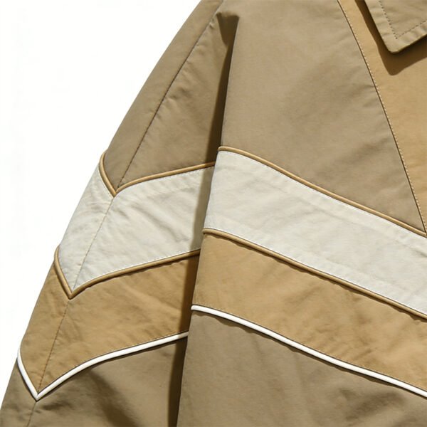Custom Patchwork Collar Nylon Jacket | VW-16BF9 - Style 16BF9C - product detail view 9 Custom Patchwork Collar Nylon Jacket | VW-16BF9 - Style 16BF9C - product detail view 9