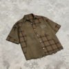 Custom Frayed Patchwork Short-Sleeve Shirt | VW-84EB - Style 84EBE9 - product detail view 2 Custom Frayed Patchwork Short-Sleeve Shirt | VW-84EB - Style 84EBE9 - product detail view 2