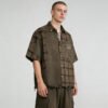 Custom Frayed Patchwork Short-Sleeve Shirt | VW-84EB - Style 84EBE9 - product detail view 3 Custom Frayed Patchwork Short-Sleeve Shirt | VW-84EB - Style 84EBE9 - product detail view 3