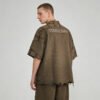 Custom Frayed Patchwork Short-Sleeve Shirt | VW-84EB - Style 84EBE9 - product detail view 10 Custom Frayed Patchwork Short-Sleeve Shirt | VW-84EB - Style 84EBE9 - product detail view 10