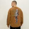 Custom Patchwork Skeleton Graphic Crewneck Sweatshirt - Style FA7636 - product detail view 2