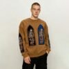 Custom Patchwork Skeleton Graphic Crewneck Sweatshirt - Style FA7636 - product detail view 9