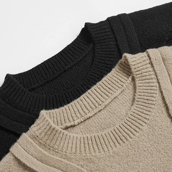 Custom Patchwork Slouchy Knit Sweater - Style 616704 - product detail view 7 Custom Patchwork Slouchy Knit Sweater - Style 616704 - product detail view 7