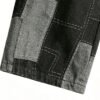 Custom Patchwork Wide-Leg Denim Shorts - Style 052FD9 - product detail view 4