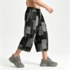 Custom Patchwork Wide-Leg Denim Shorts - Style 052FD9 - product detail view 9