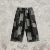 Custom Patchwork Wide-Leg Denim Shorts - Style 052FD9 - product detail view 10