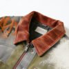 Custom Washed Spray Patchwork Workwear Jacket - Style 6E67F3 Custom Washed Spray Patchwork Workwear Jacket - Style 6E67F3
