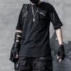 Custom Slim Fit Patchwork Zipper T-Shirt - FA993A2F - Style FA993A - product detail view 2 Custom Slim Fit Patchwork Zipper T-Shirt - FA993A2F - Style FA993A - product detail view 2