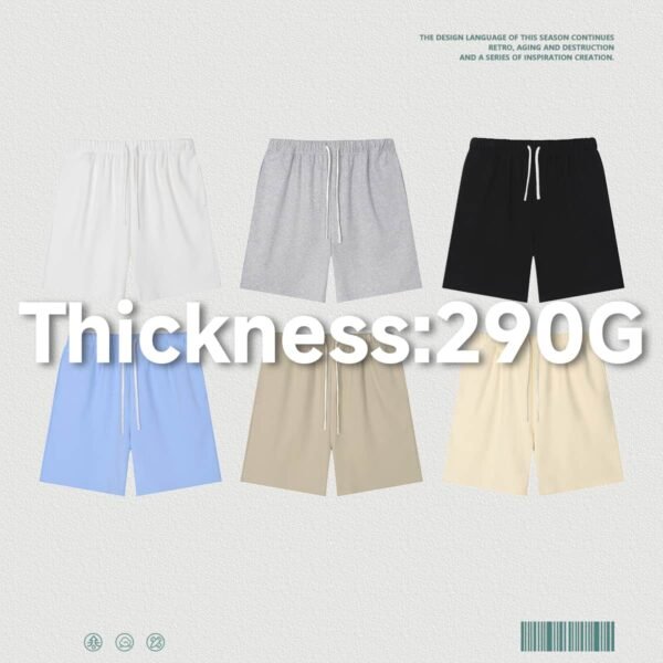 Custom Pattern-Matched Fleece Shorts - 2518 - Style 8B79F9 - product detail view 2