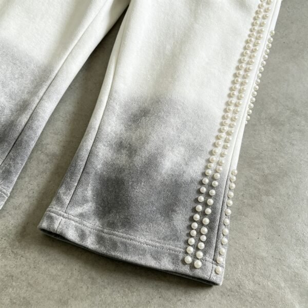 Custom Pearl Trim Gradient Flare Capri Pants - Style 06D71E - product detail view 5 Custom Pearl Trim Gradient Flare Capri Pants - Style 06D71E - product detail view 5