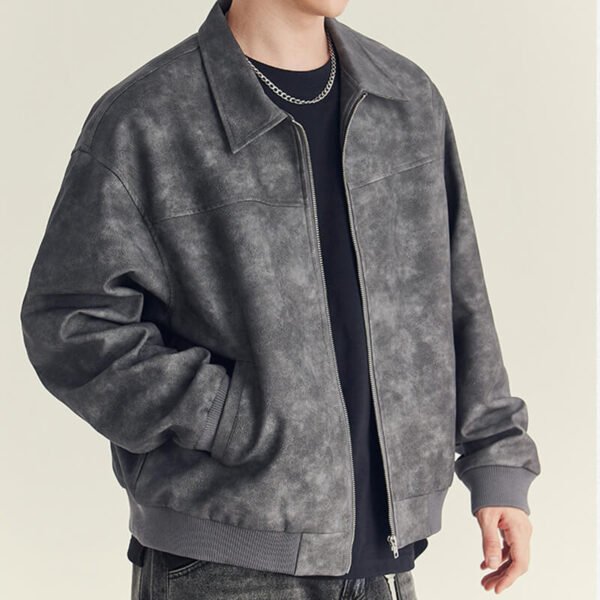 Custom Vintage Pile-Finish Zip Jacket CUS2501Y736 - Style A451D5 - product detail view 4