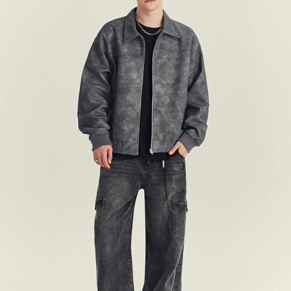 Custom Vintage Pile-Finish Zip Jacket CUS2501Y736 - Style A451D5 - product detail view 6