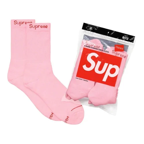 Custom Pink Crew Socks 4-Pack | - Style 528127