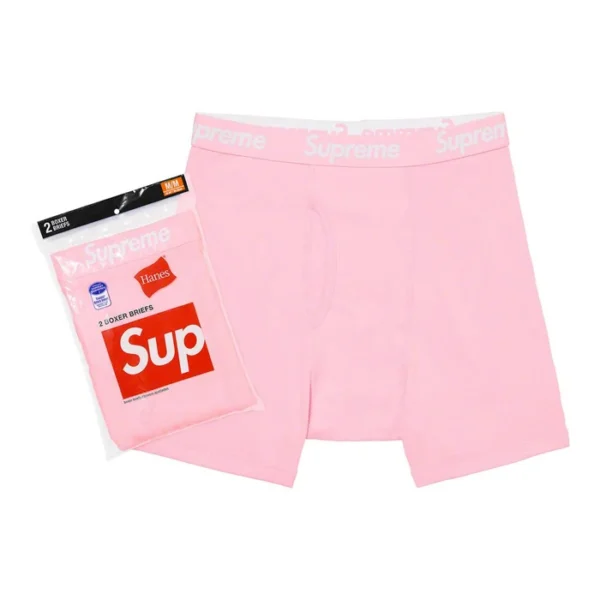 Custom Pink Elastic-Waist Boxer Brief Set - Style BF88EB Custom Pink Elastic-Waist Boxer Brief Set - Style BF88EB
