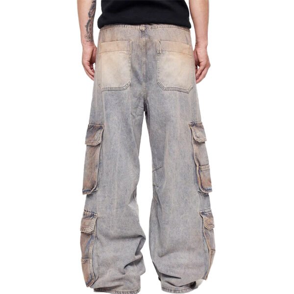 Custom Pink Paw Camo Loose Straight Jeans - Style 353B16 - product detail view 3 Custom Pink Paw Camo Loose Straight Jeans - Style 353B16 - product detail view 3