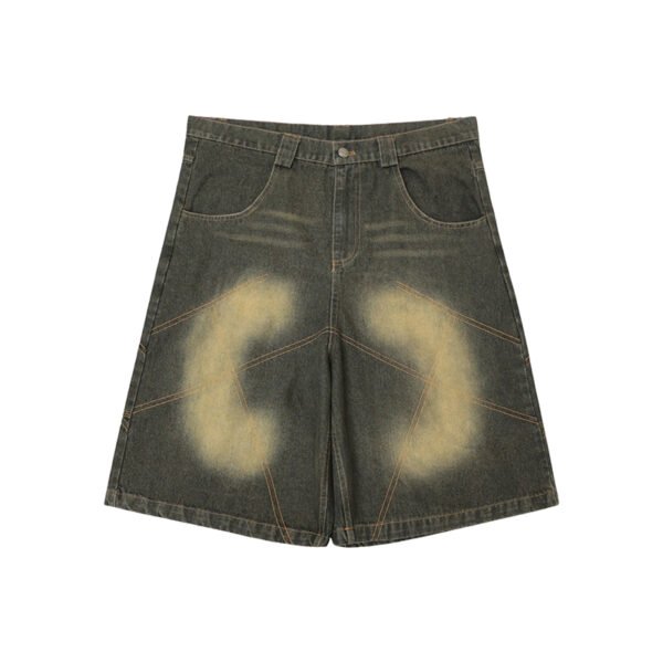 Custom Piped Drawstring Utility Shorts - Style A2ECC1 - product detail view 2 Custom Piped Drawstring Utility Shorts - Style A2ECC1 - product detail view 2