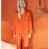 Custom Piped Long-Sleeve Pajama Set TZ2062 - Style DE58EE - product detail view 9 Custom Piped Long-Sleeve Pajama Set TZ2062 - Style DE58EE - product detail view 9