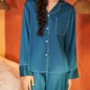 Custom Piped Long-Sleeve Pajama Set TZ2062 - Style DE58EE - product detail view 10 Custom Piped Long-Sleeve Pajama Set TZ2062 - Style DE58EE - product detail view 10